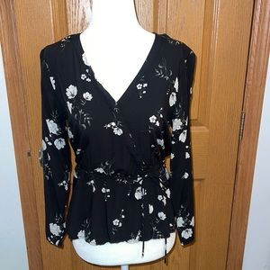 EUC Old Navy Flowered Blouse